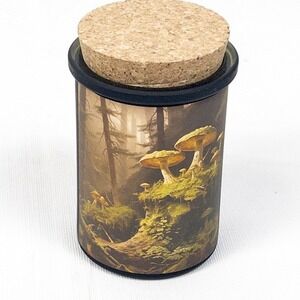 Montana Farmacy Co Mushroom Art Amuseum Series Natural Candle Glass Jar Cork Lid